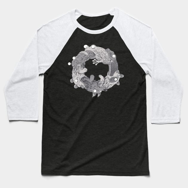 Circle of Life Baseball T-Shirt by dv8sheepn